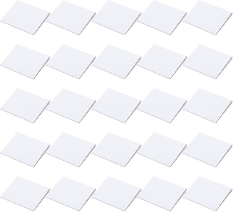 25 Pcs White Self Adhesive Door Corner Seal Strips Sound Insulation Windproof Draft Excluder Pads - Image 1